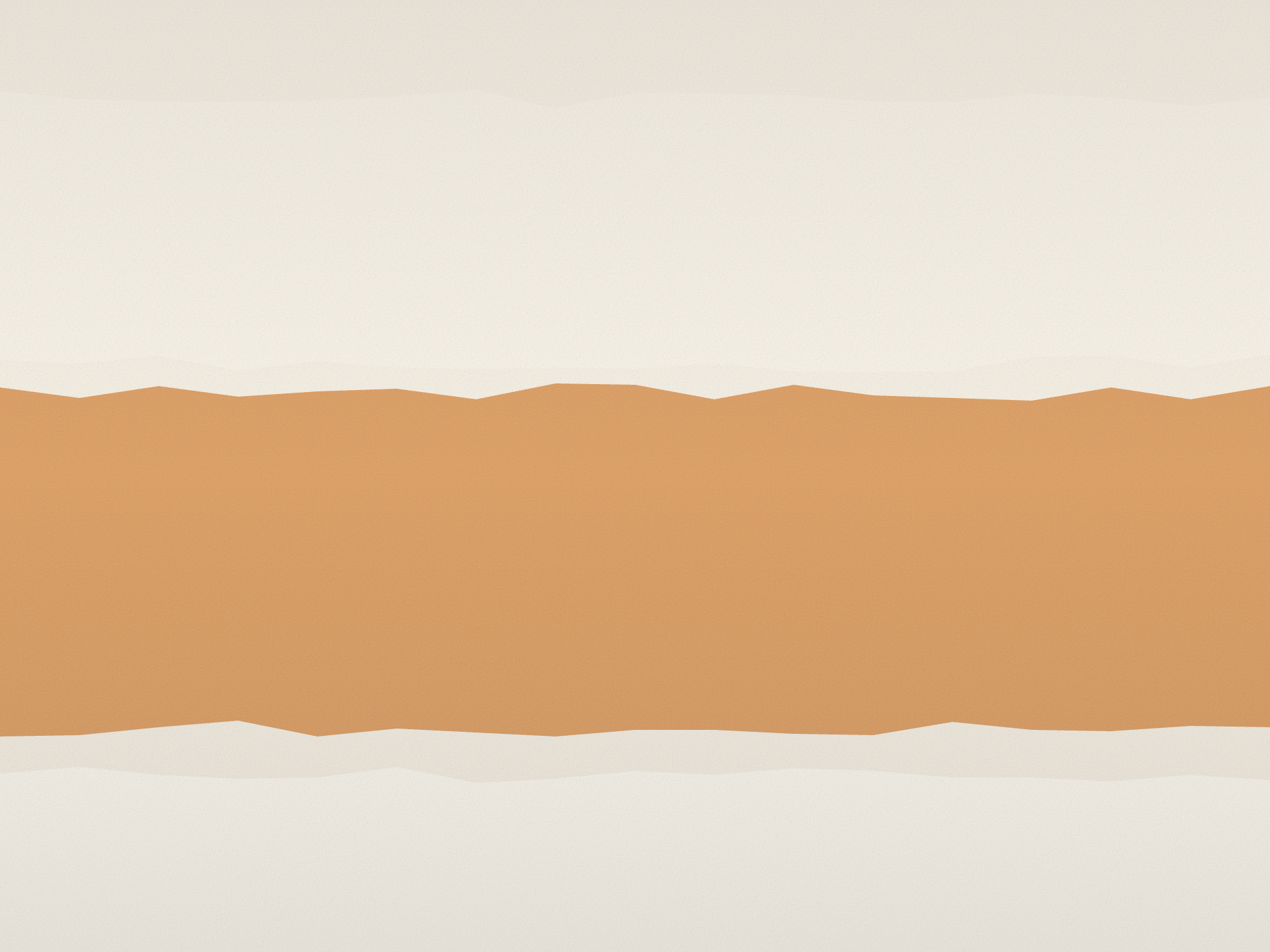 Establishes the warm-neutral-1-accent color field: the emotional ground tone before any typography or form.
